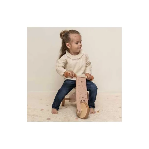 Tricycle en bois rose - Little Dutch