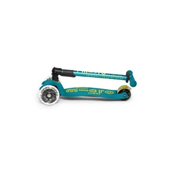 Trottinette Maxi Micro Deluxe Pliable LED Vert - Micro Mobility