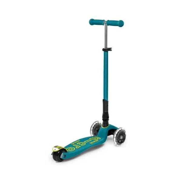 Trottinette Maxi Micro Deluxe Pliable LED Vert - Micro Mobility