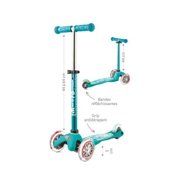 Trottinette Mini Micro Deluxe LED Rouge - Micro Mobility