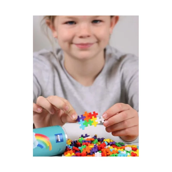 Tube mix arc en ciel Plus Plus 240 pièces