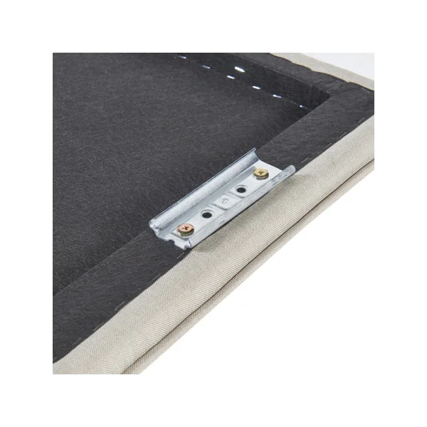 Tête de Lit Elégante 140 x 52 cm Tissu Beige