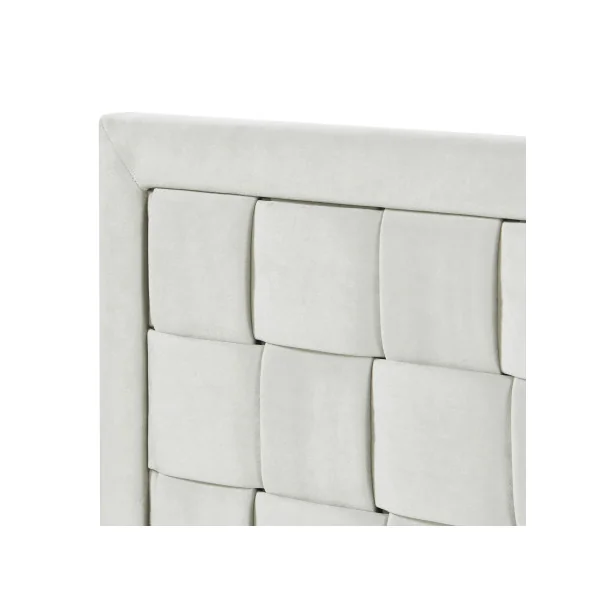Tête de Lit Velours 180 x 45 cm Gris