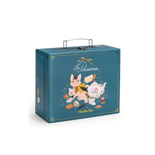 Valise dînette thé céramique Les Parisiennes - Moulin Roty