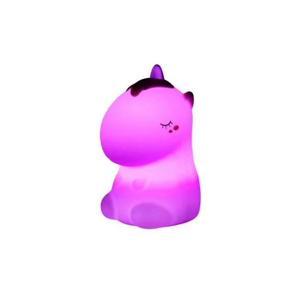 Veilleuse licorne rose pailletée