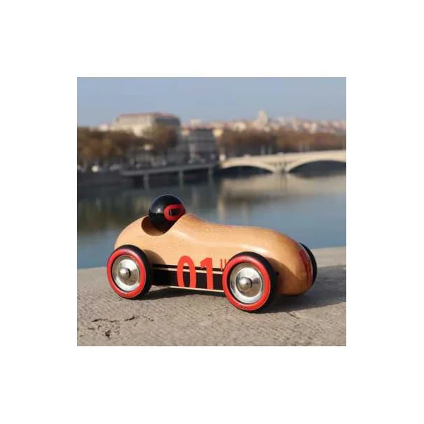 Voiture en bois naturel Old sport Compet’ - Vilac