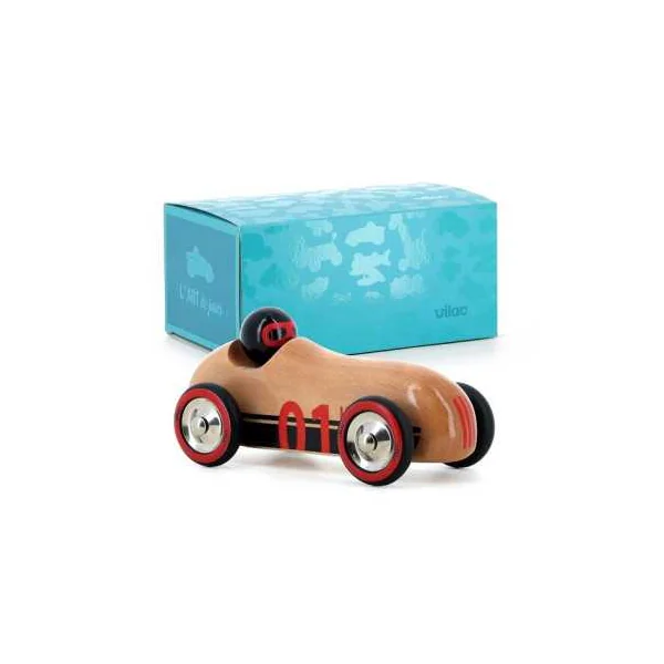 Voiture en bois naturel Old sport Compet’ - Vilac