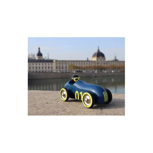 Voiture en bois Old sport Compet’ bleu nuit - Vilac