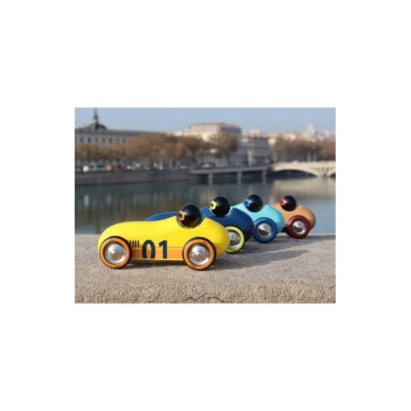 Voiture en bois Old sport Compet’ bleu nuit - Vilac