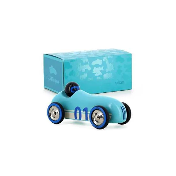 Voiture en bois Old sport Compet’ Turquoise - Vilac