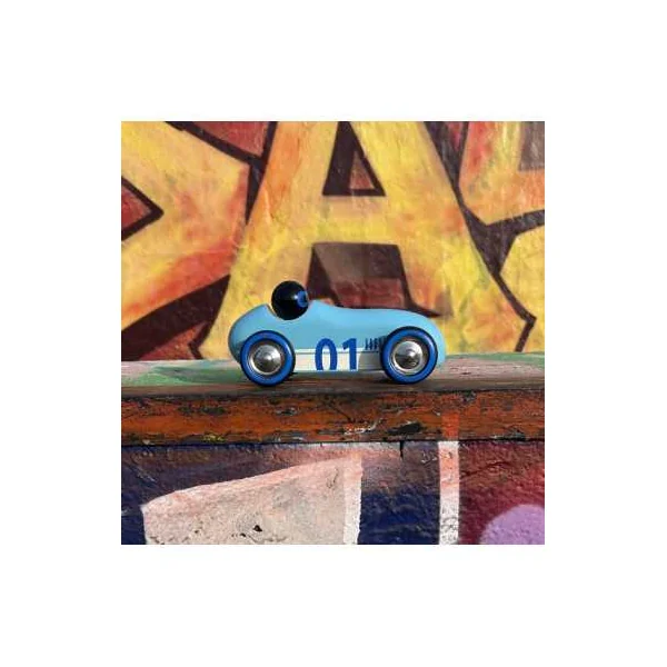 Voiture en bois Old sport Compet’ Turquoise - Vilac