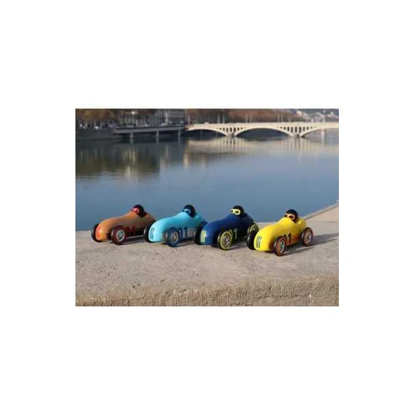Voiture en bois Old sport Compet’ Turquoise - Vilac