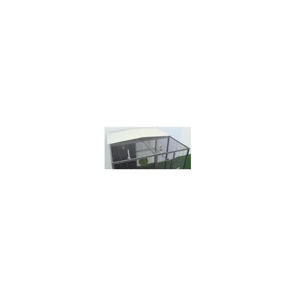Volière Intérieure perroquet 2x2x2 m + toit mixte Volière Maille Soudée Robuste