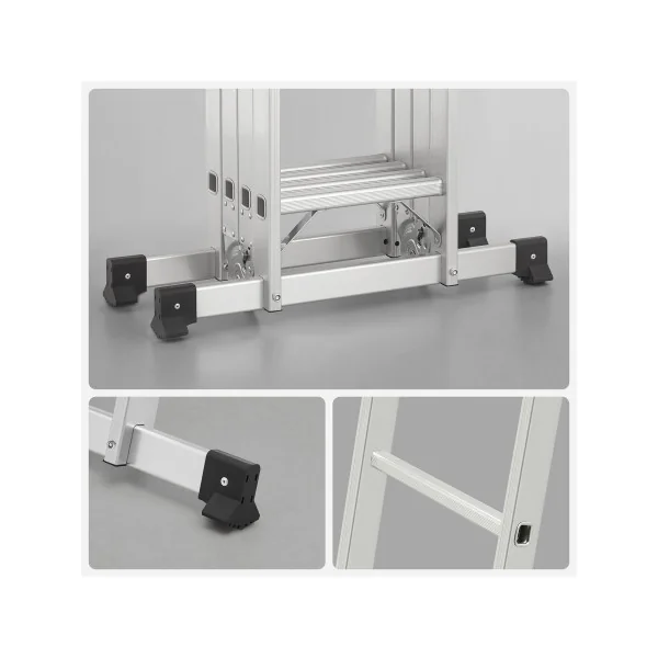 Échelle Pliable Multifonctionnelle Aluminium Résistance 150 kg