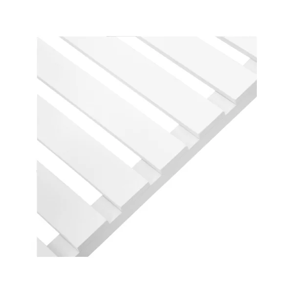 Étagère 5 Niveaux Bambou Blanc Étagère Salle de Bain