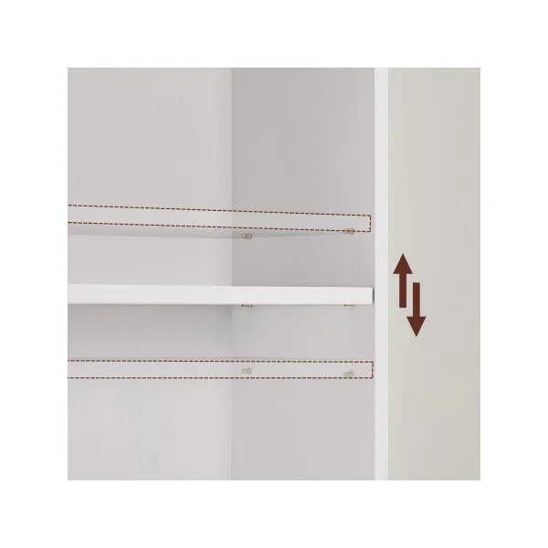 Étagère de Rangement 6 Niveaux Bibliothèque 6 Cases Blanc Salon Bureau Chambre