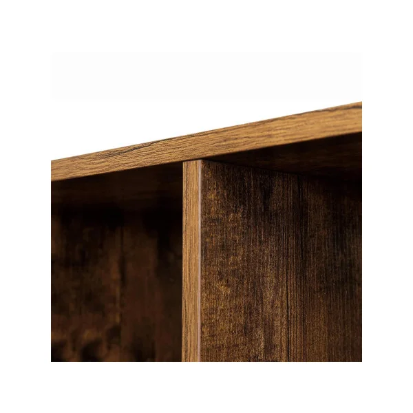 Étagère Escalier Marron Rustique 6 Cubes Séparateur de Pièce Bibliothèque