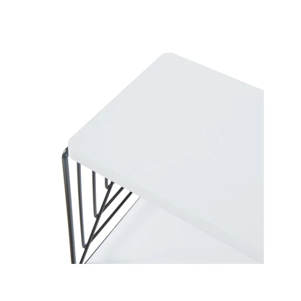 Étagère Murale 39 x 18 x 23 cm Design Noir Blanc
