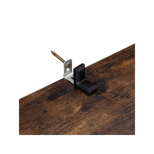 Étagère Ouverte 13 Compartiments Meuble de Rangement Marron Rustique